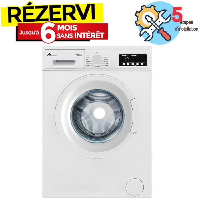 Lave Linge Frontal MONTBLANC WU1050 7kg - Blanc