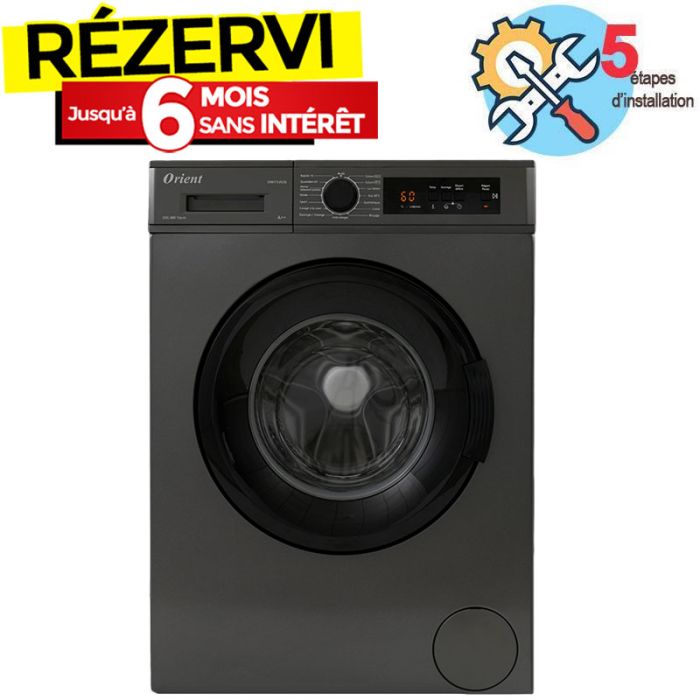 Lave Linge Frontal ORIENT OW-F5V01S 5Kg - Silver