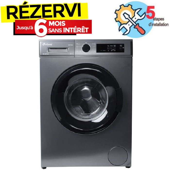 Lave Linge Frontal ORIENT OW-F7V01S 7Kg - Silver