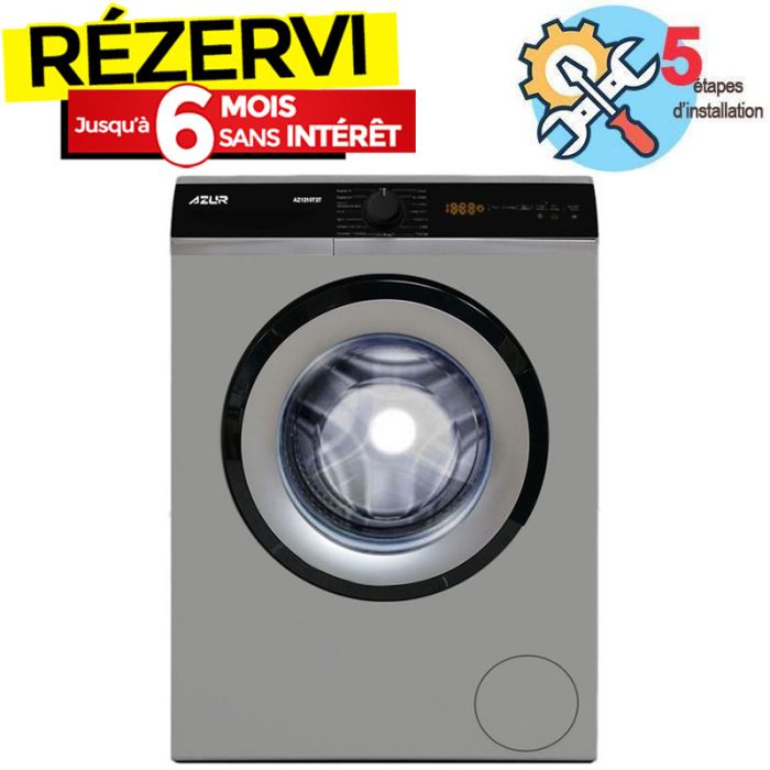 Lave linge Frontale AZUR AZ1210T2T 10Kg - Silver