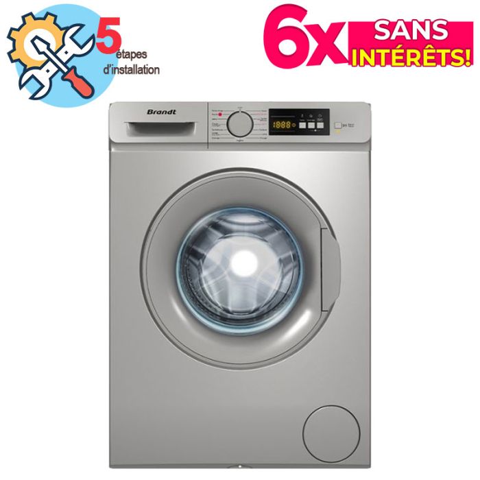 Lave Linge Frontal BRANDT BLF742S 7kg Silver — free download
