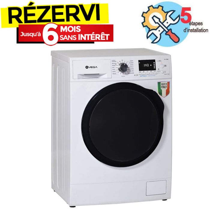 Lave Linge Frontal VEGA F1014WDBA1D1IN 10.5 kg - Blanc
