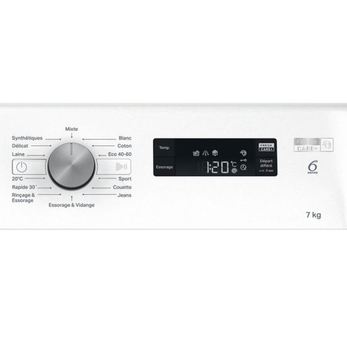 Lave linge Frontal WHIRLPOOL FFWS7235WBNA 7kg - Blanc