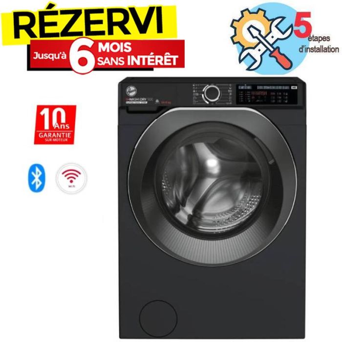 Lave Linge Séchant HOOVER HD4149AMBCB-1-80 14/9 kg