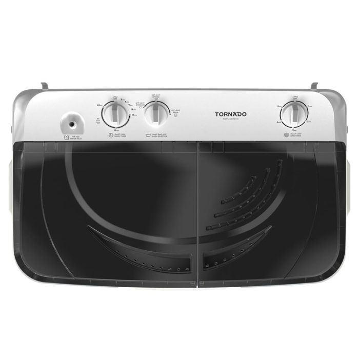 Lave Linge Semi-Automatique TORNADO TWH-Z12DNE-W 12Kg - Noir