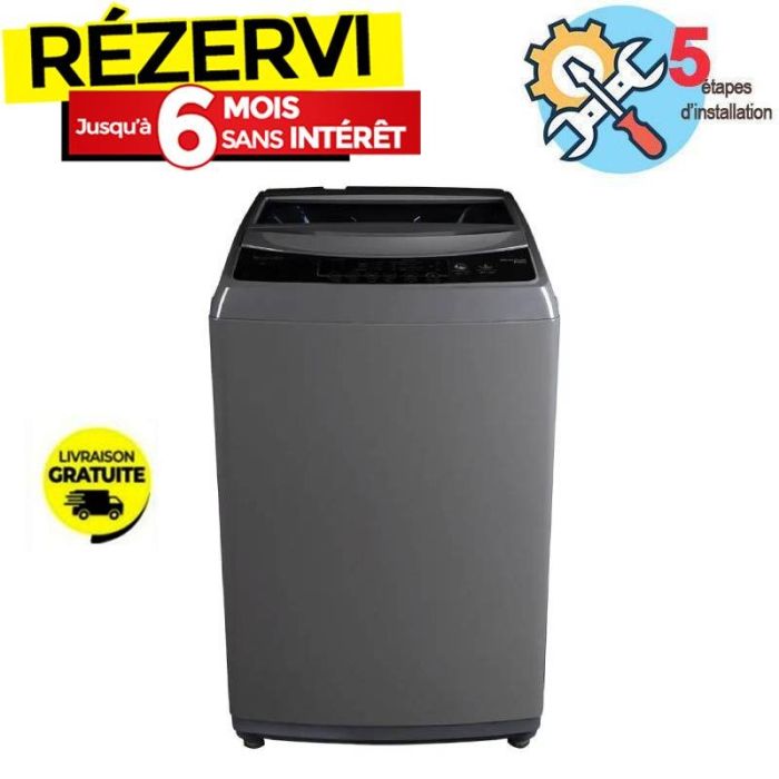 Lave Linge Top CONDOR WAT-KS3M34D 8 kg - Silver