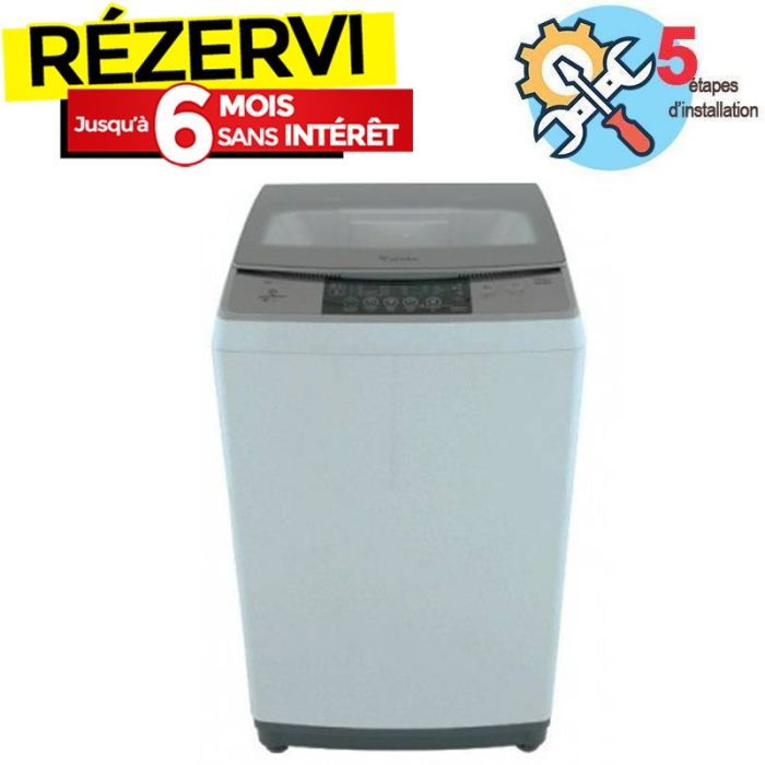Lave Linge Top CONDOR WL10-MS35 10.5 kg - Silver