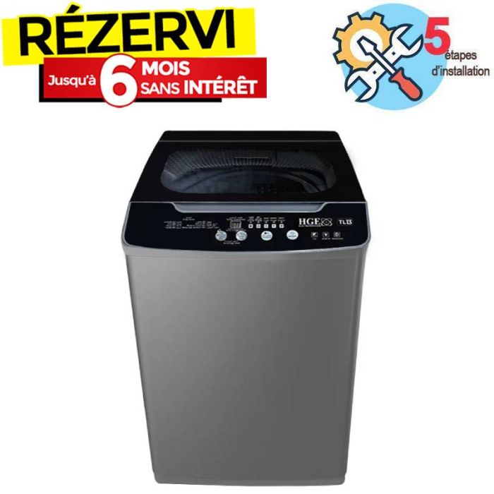 Lave linge Top HGE TL13 13kg - Silver