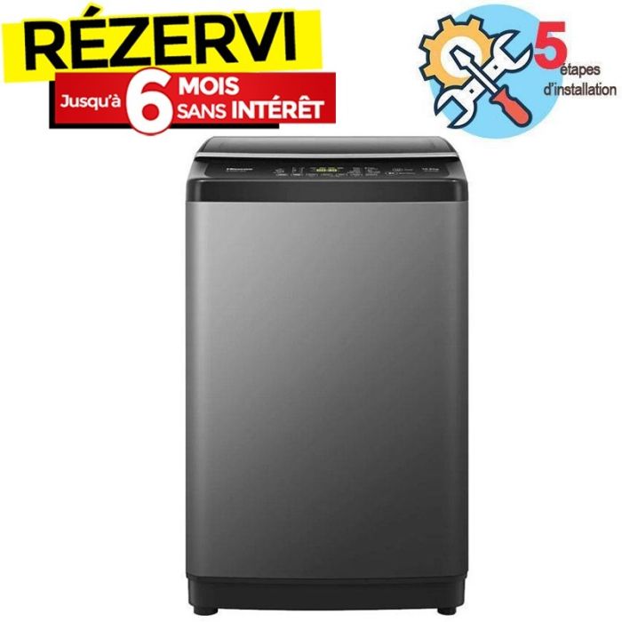 Lave linge Top HISENSE WTJA1112T 11kg - Silver