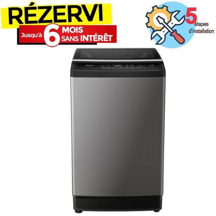 Lave linge Top HISENSE WTJA1402T 14kg - Silver