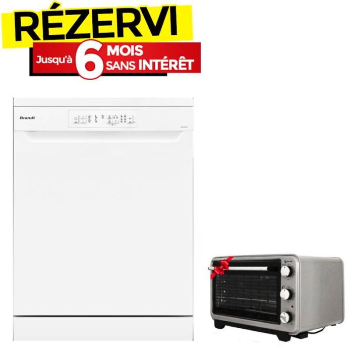 Lave Vaisselle BRANDT DFH135TW 13 Couverts - Blanc