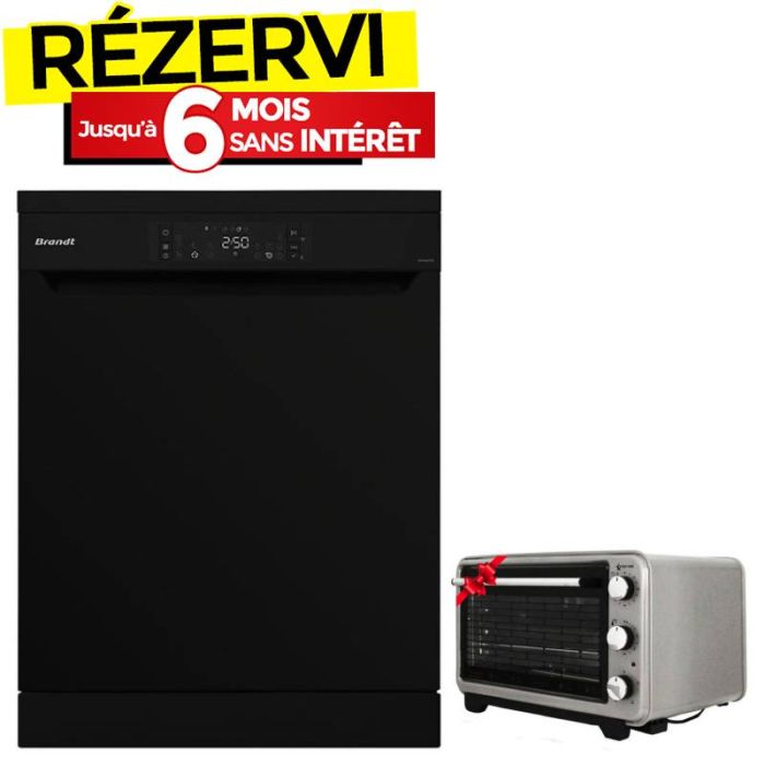 Lave Vaisselle BRANDT DFH147TB 14 couverts - Noir