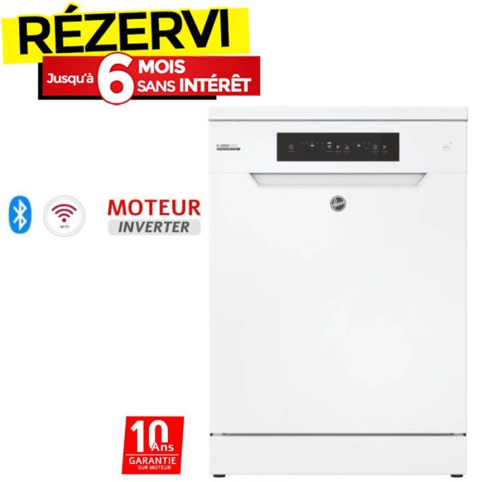 Lave Vaisselle Inverter HOOVER 13 Couverts HF3E53L0W-17 - Blanc