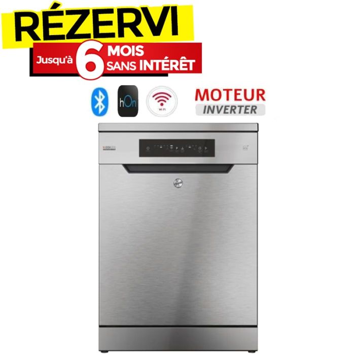 Lave vaisselle Inverter HOOVER 13 Couverts HF3E9LOX2-17 - Inox