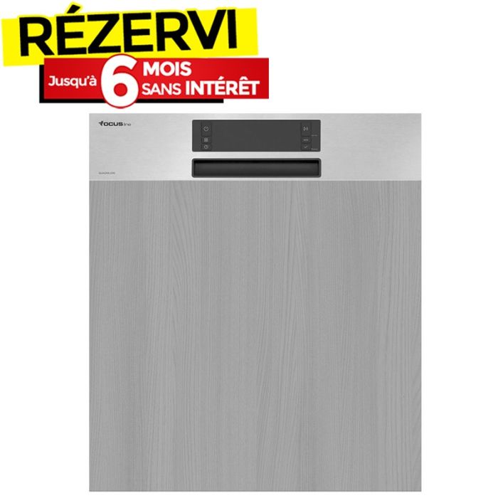 Lave Vaisselle Semi Encastrable FOCUS 14 Couverts QUADRA-1310