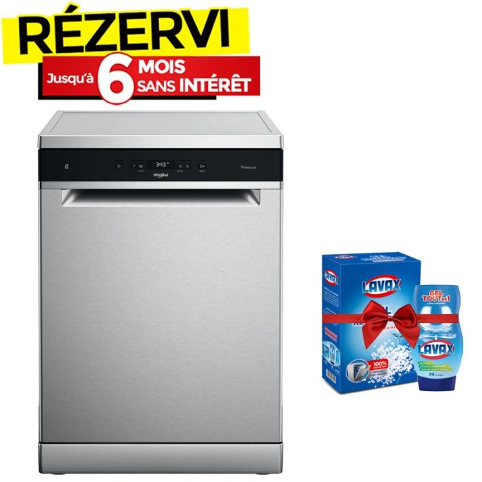 Lave Vaisselle WHIRLPOOL WFC3C26PX 14 Couverts - Inox