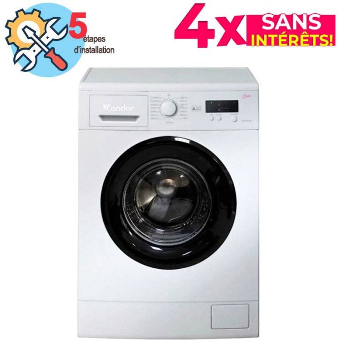 Lave linge Frontal CONDOR CON-G610W 6Kg - Blanc