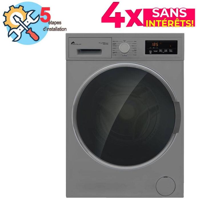 Lave Linge Frontal MONTBLANC WM1112S 11kg - Silver