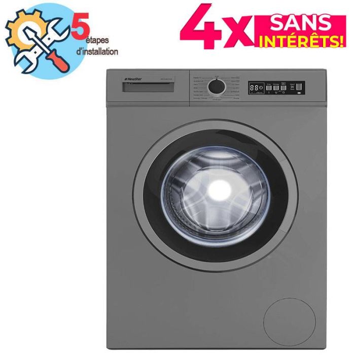 Lave linge Frontal NEWSTAR MFA0508CT0DS 5kg - Silver