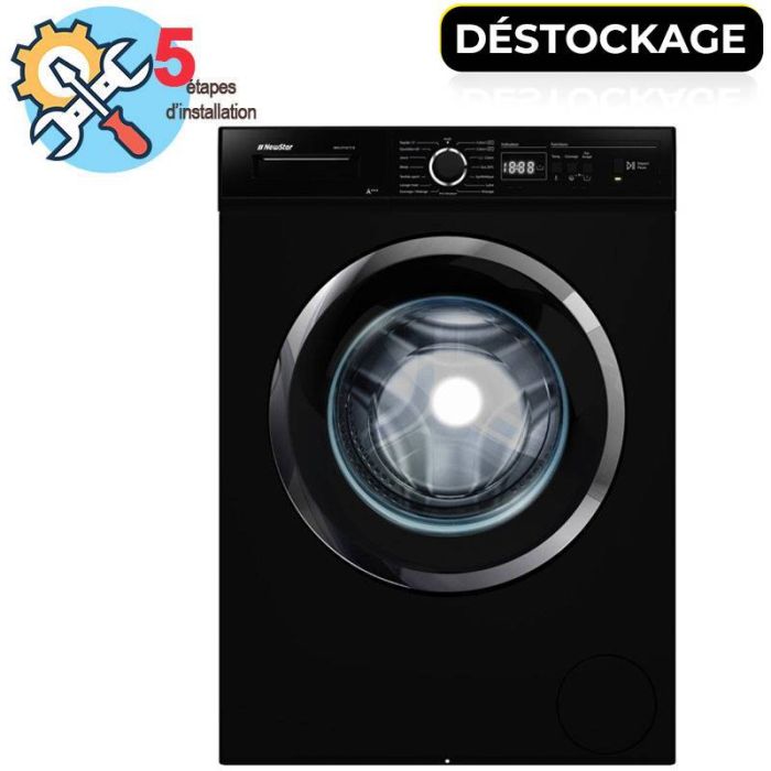 Lave linge Frontal NEWSTAR MFA0710CT1B-SIN 7kg - Noir