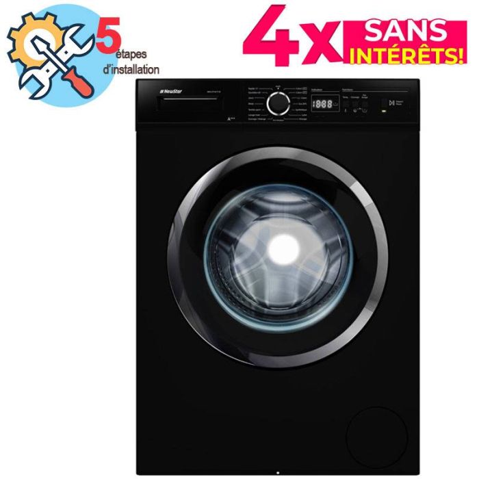 Lave linge Frontal NEWSTAR MFA0710CT1B 7kg - Noir