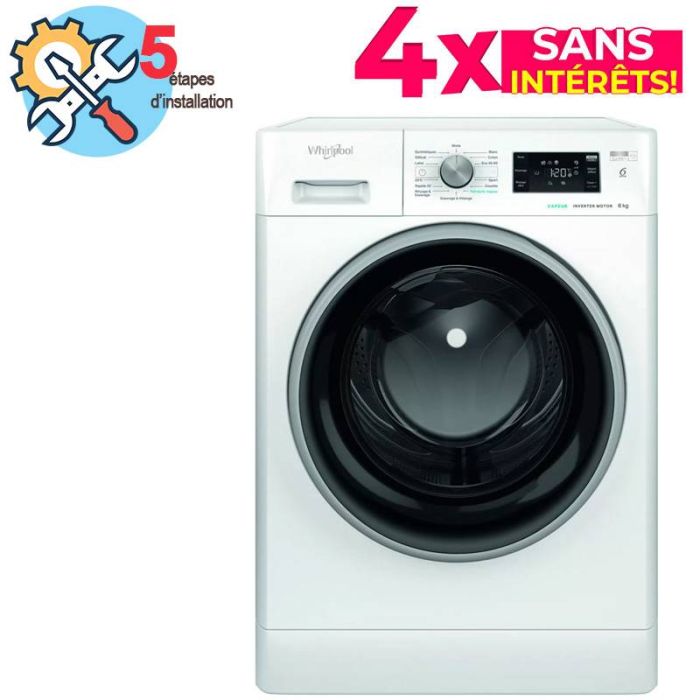 Lave linge Frontal WHIRLPOOL FFWB8248WBS-VNA 8kg - blanc