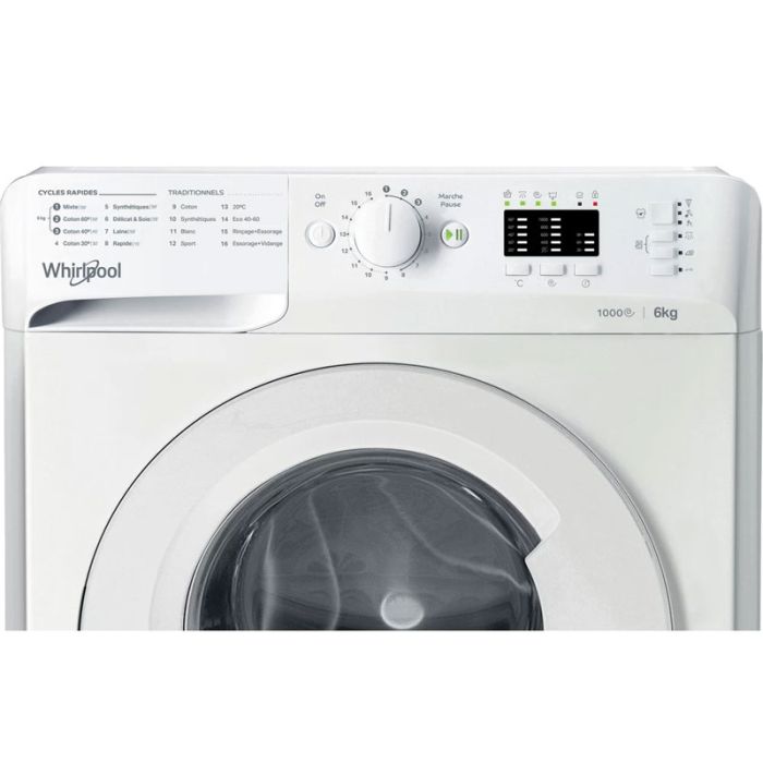 Lave linge Frontal WHIRLPOOL WMTA6101-NA 6kg - Blanc