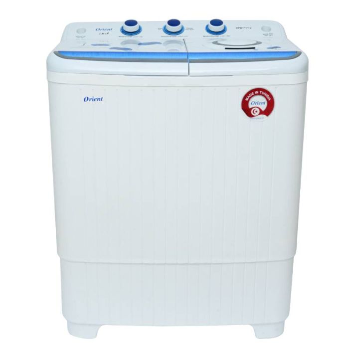 Lave Linge Semi-Automatique ORIENT XPB1-11-2 11Kg - Blanc