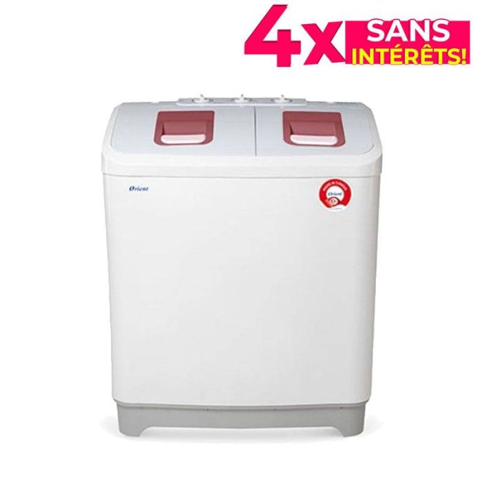 Lave Linge Semi-Automatique ORIENT XPB1-12-5 12.5Kg - Blanc