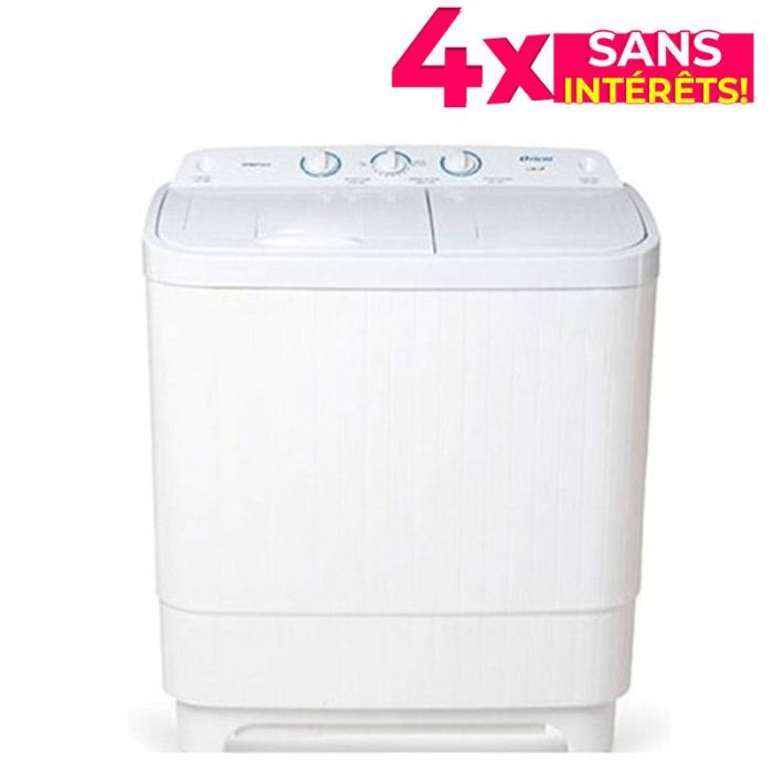 Lave Linge Semi-Automatique ORIENT XPB2-13-2 13Kg - Blanc