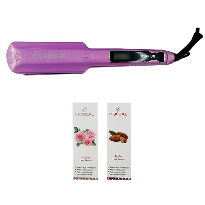 Lisseur Cheveux LEXICAL LHS5381 230°C - Rose