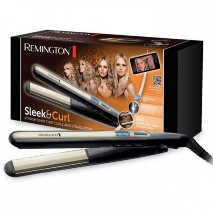 Lisseur Cheveux REMINGTON Sleek & Curl - Noir