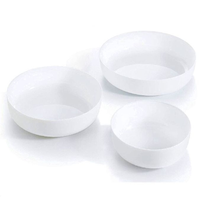 Lot de 3 Plats De Cuisson LUMINARC Ronde - Blanc