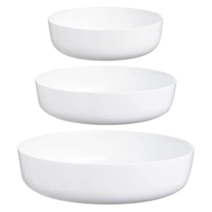 Lot de 3 Plats De Cuisson LUMINARC Ronde - Blanc