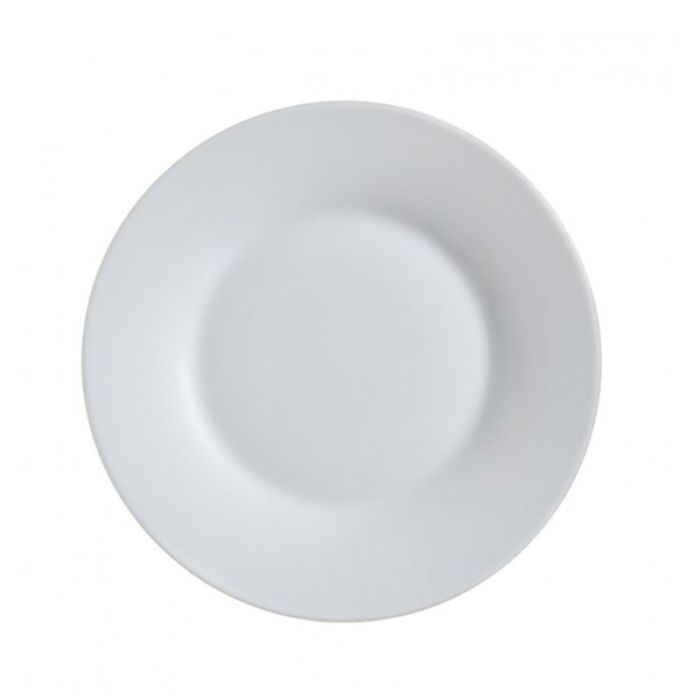 Lot De 6 Assiettes Plates LUMINARC Alizee Perile 28 cm - Blanc