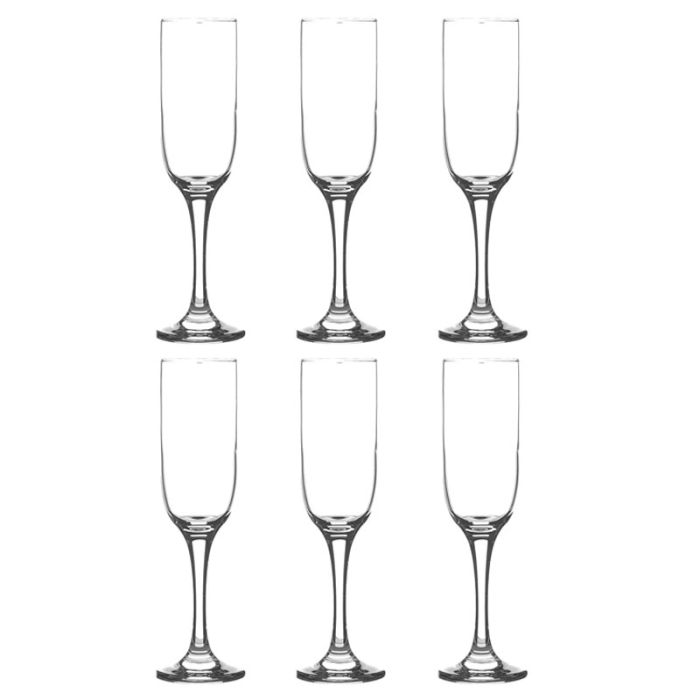 Lav Pack De 3 Verres à Pied 21cl Fond Couleur - Verres Empilables Transparent Avec Base Colorée