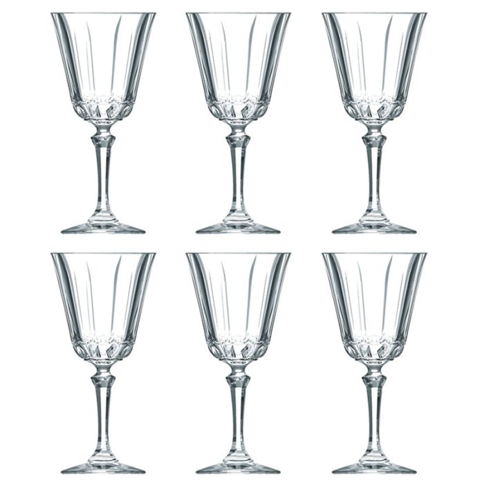 Lot De 6 Verres A Pied CRISTAL D'ARQUE Allure 19 cl