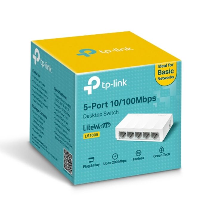 Switch TP-LINK LS-1005  5 ports 10/100 Mbps - Blanc