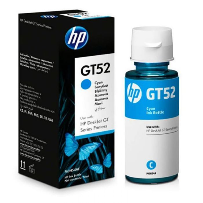 Bouteille D'encre Original HP GT52 - Cyan (M0H54AE)