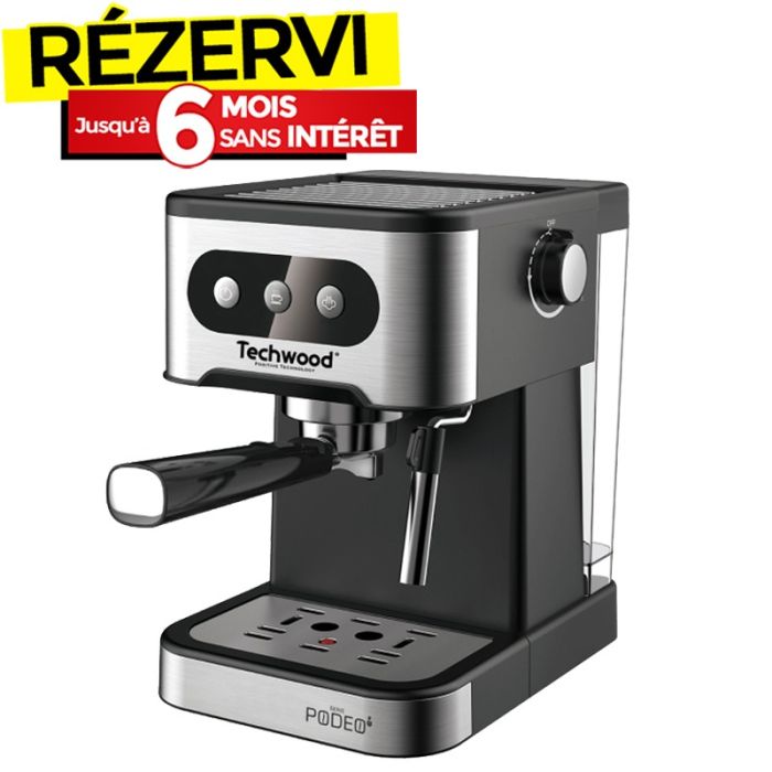 Machine à Café Expresso TECHWOOD TCA-156EXN 1350W - Noir