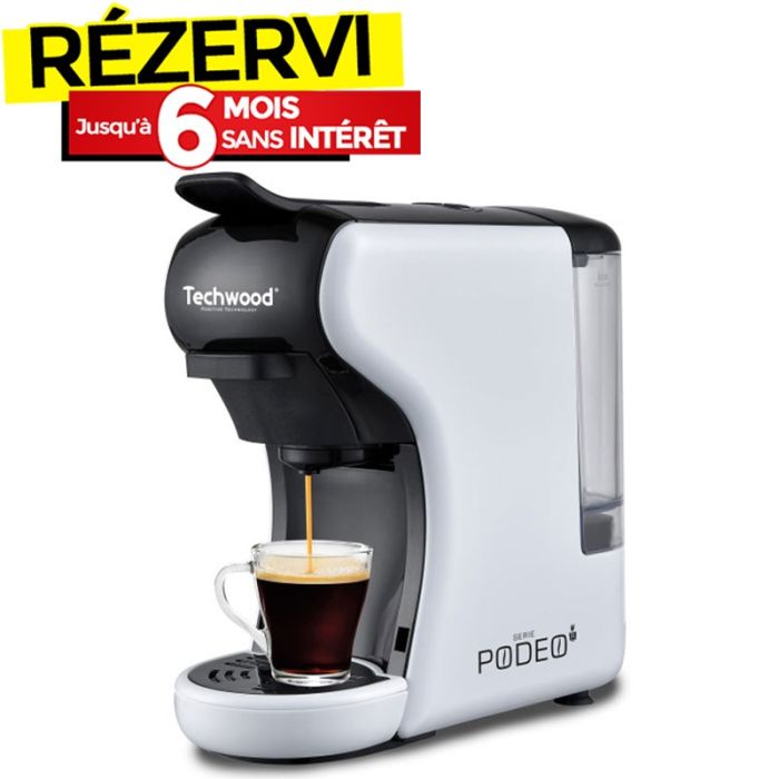 Machine à Café Expresso TECHWOOD TCA-191N 1450W - Blanc