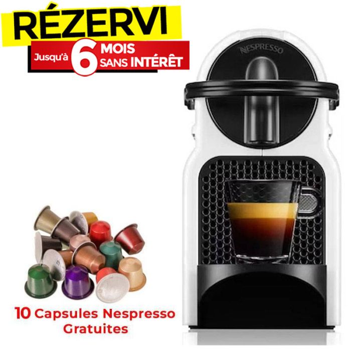 Machine à Café NESPRESSO Inissia D40 1200W - Blanc