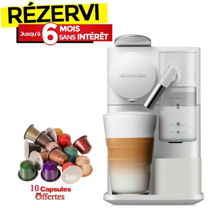 Machine à Café NESPRESSO Lattissima One - Blanc