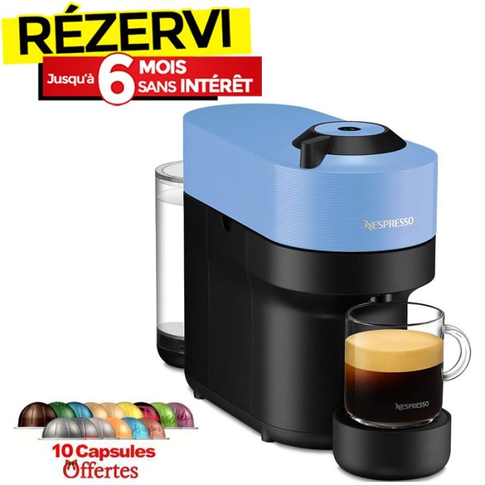 Machine à Café NESPRESSO Vertuo Pop 0.6L - Bleu