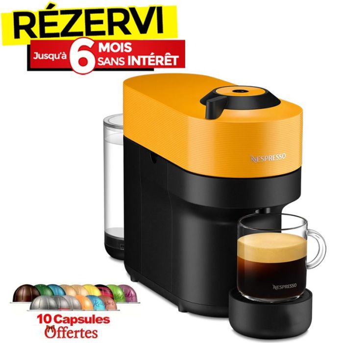 Machine à Café NESPRESSO Vertuo Pop 0.6L - Jaune
