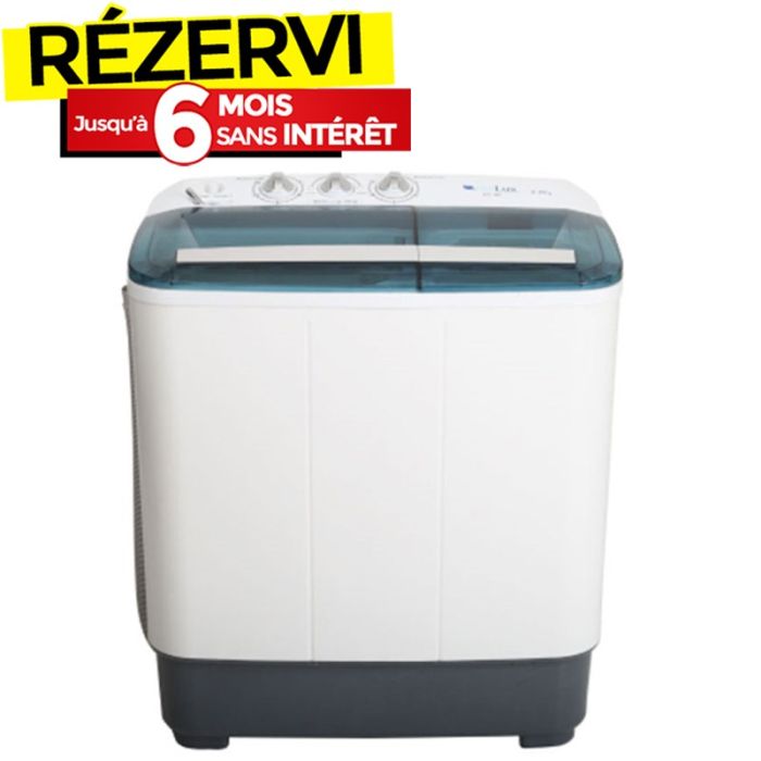 Machine à Laver Semi-Automatique BIOLUX DT85 8Kg – Blanc