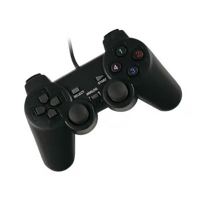 Manette de Jeu Filaire JEWAY 208 Double Analogue - Noir