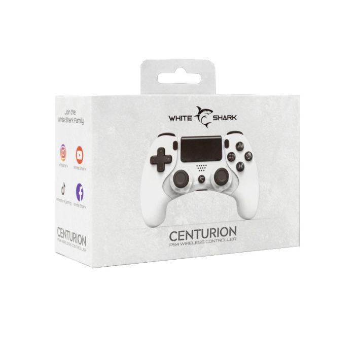 Manette de Jeu WHITE SHARK CENTURION GPW-4006 PS4 - Blanc