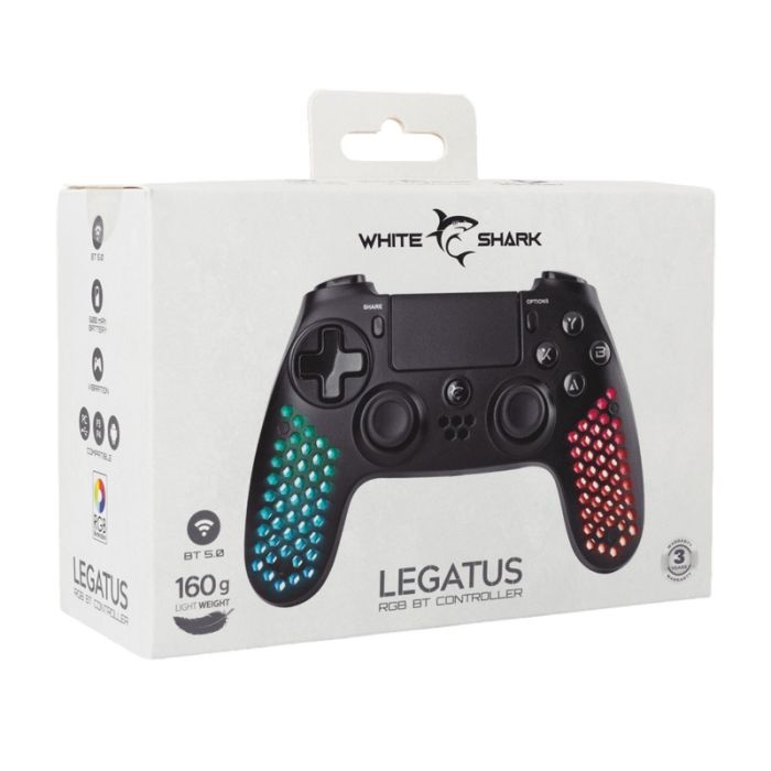 Manette de Jeu WHITE SHARK Sans Fil PLEGATUS - Noir