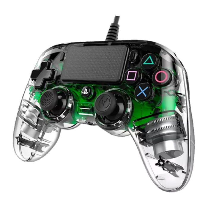 Manette Gamer Filaire NACON Controller Lumineux PS4 - Vert& Transparent 